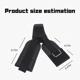 Power Lifting Straps Strength Training Weight Lifting Hooks for Men & Women (Pair) Thick Wrist Pads - Weight Lifting Handles for Powerlifting, Rows & Deadlift Support Gym Lifting Straps with Pull Up