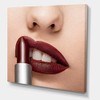 DesignQ Red Lipstick Getting Applyed On Lips Modern Canvas Wall