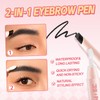 Boobeen Brow Wax, Waterproof Eyebrow Wax Styling Pencil, Eyebrow Gel，Shaping