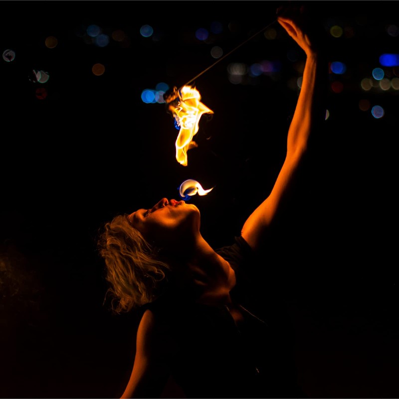 Fire Eating Torch – 1 Inch Woven Kevlar MoonBlaze Head