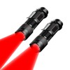 LIAISIMI 2 Pack Tactical Bright Powerful Red LED Torch Zoomable