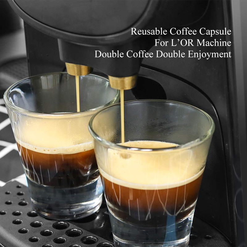 BRBHOM Stainless Steel Coffee Capsules Compatible with L'OR Barista LM8012