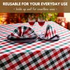 Native Fab Christmas Check Cloth Napkins Set of 4-18"x18", 100%