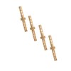 4 Pieces 4-4 mm Brass Fitting Hose Barb Splicer Mender