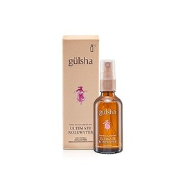 GULSHA Ultimate Rosewater, Natural Rosa Damascena Flower Water, Cleanses, Nourishes and Tones Skin, Restores Radiance to Your Skin, Free from Chemicals, 100% Natural Glow Rose Essence, 1.7 Fl Oz