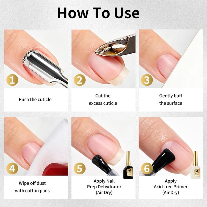 Nail Primer & Dehydrator Set, Preparation for Gel & Acrylic