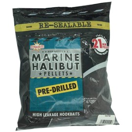 Dynamite Marine Halibut Pellets Pre-Drilled 21mm 350g, Brown, One Size