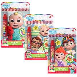 Creative Kids Cocomelon Water Books Pack of 3- Water Piant Art Kit - Coloring Books for Toddlers - Reusable Paint Art Kits for Age 3+