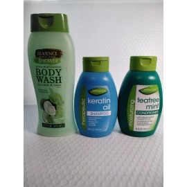 Spa Haus Shampoo & Conditioner & Silkience Body Wash Hair & Body Bundle