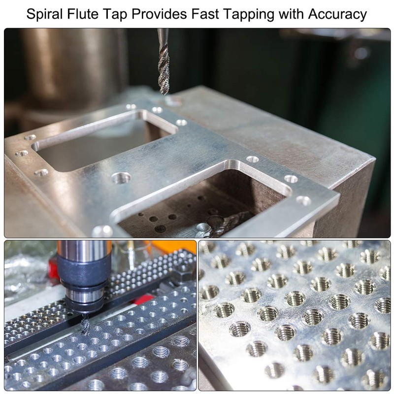 sourcing map Metric Spiral Point Machine Screw Tap M2 Thread