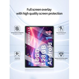 Screen Protector for DMOAO D3 Android 14 Tablet 10 Inch 2024 New,Anti-Scratch 9H Hardness Touch Sensitive 2.5D Rounded Edges Bubble Free Easy to Install,2 Pack.