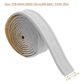Ciieeo 2 Roll 3D Wall Trim Skirting Border Edging for Tiles Wall Edging Strip Self Adhesive for Door, Edge, Mirror, Home Decor