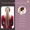 Elailite Real Hair Extensions Ponytail 40 cm Ponytail Hairpieces with