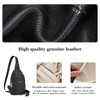 Haytijoe Crossbody Fanny Packs for Women Real Leather Sling Bag