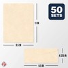 Matching 8.5 x 11” Paper & #10 Envelopes, Imitation Natural