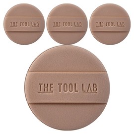 The Tool Lab Long Lasting Tension Puff Moist Round, Mocha, 4 pieces / 더툴랩 롱래스팅 텐션 퍼프 촉촉 라운드, 모카, 4개