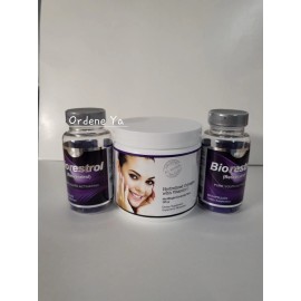 AllNue Natural 2 Biorestrol  Resveratrol + 1 Collagen Powder Hydrolyzed Youth Cure Anti Aging