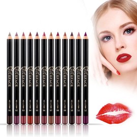 12 Colours Lip Liner Set, 12 Colours Professional Lipstick Lip Liner Waterproof Durable Lip Liner Pencil Lipstick Makeup 12 Colours Lip Liner Waterproof Lip Liner Set