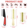 2PCS Dandruff Comb,Flea Comb for Dogs,Scalp Comb, Stainless Steel Fine
