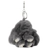 Wigo Mofumofu Rabbit Plush Keychain, gray