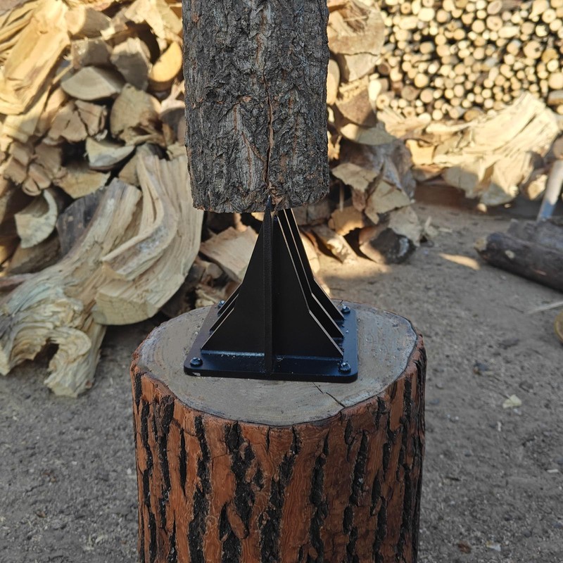 WujinJoy Firewood Kindling Splitter, Wood Splitter - Efficient Manual Mid-Size