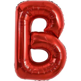 Palloncino rosso 100 cm lettera B (40 pollici) per decorazione palloncino compleanno, matrimonio, festa