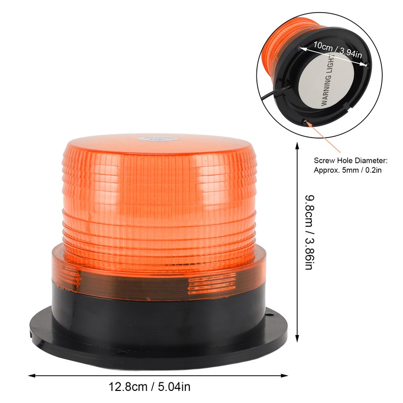 LED Strobe Light IP67 Waterproof Magnetic LED Warning Safety Flashing