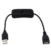 VizGiz 2 Pack USB Switch ON/Off Extension Cable 4 PIN