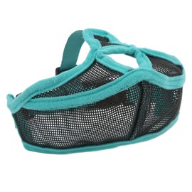 Short Snout Dog Muzzle Mesh Adjustable Breathable Anti Biting Bulldog Short Snout Muzzle for Dogs (S)