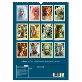 In the Magic of Fairies. Airy Splendor and Mysterious Harmony (Wall Calendar 2025 DIN A3 High), CALVENDO Monthly Calendar