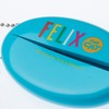 rubber coin purse, filix/sky blue