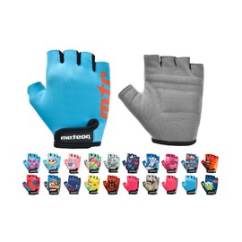 meteor Kids Cycling Gloves – Durable Anti-Slip Bicycle Gloves for Boys and Girls, Breathable, Soft Padding for Safety, Ideal for Bike Riding and Outdoor Sports