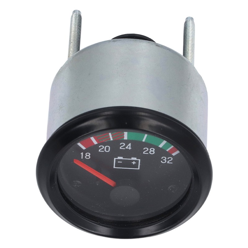 Voltage Gauge 52mm Aluminum Alloy LED Voltmeter Gauge for Diesel