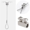 Yeanifeana 50 Pack M3 Double Hole Wire Rope Clamps 10x5mm,
