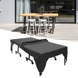 Table Tennis Cover, Waterproof Dust-proof Table Cover For Outdoor Courtyard Patio( Black 280x153x73cm), Gardening Supplies,sunshade