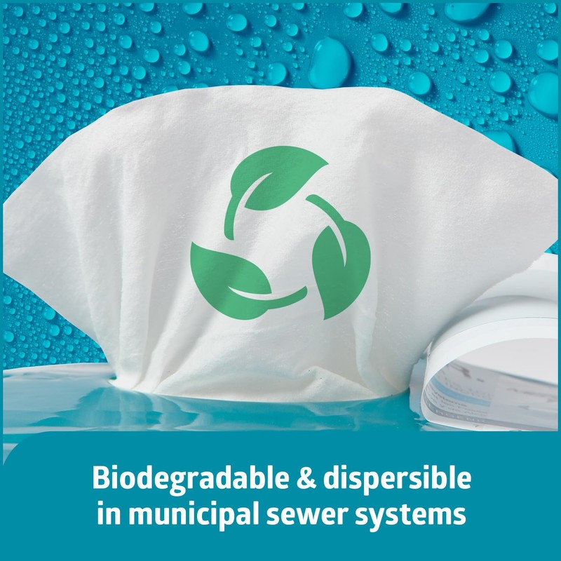 Medline ReadyFlush Select Dispersible Cleansing Cloths, Fragrance-Free, 1 Pack -