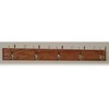 Wooden Mallet 36-Inch 5-Nickel Hook Coat Rack, Medium Oak