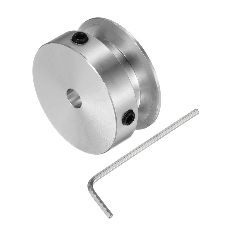 sourcing map Single Groove Pulley 5 mm Fixed Bore 30