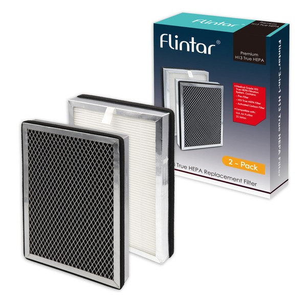 Flintar True HEPA Replacement Filter, Compatible with MA-25 Air Purifier,