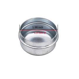 Universal Replacement Trailer Hub Dust Cover, Trailer Axle Hub Cap 1.98" OD for Boat Trailer