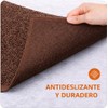Genérico Tapete Liso 90 X 60 Cm Atrapa Polvo (Brown,