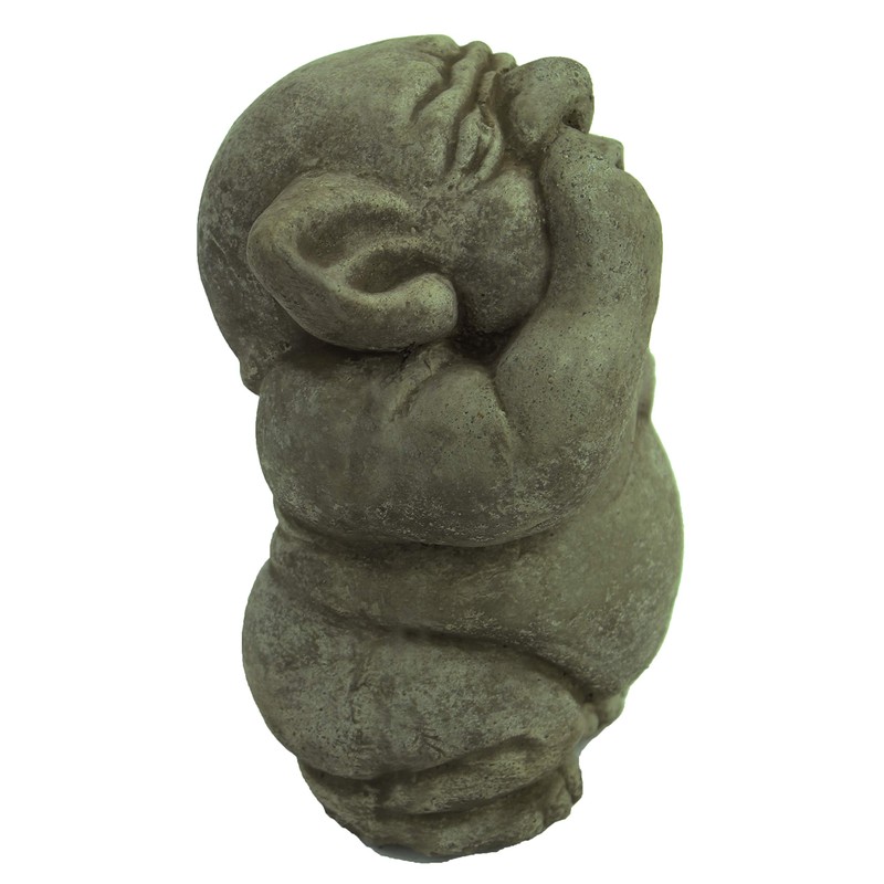 Ogre Garden Statue Picking Nose Concrete Troll Sculpture