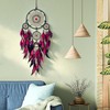 Large Dream Catchers for Adults,Black-Red Feathers with Turquoise Ornament
