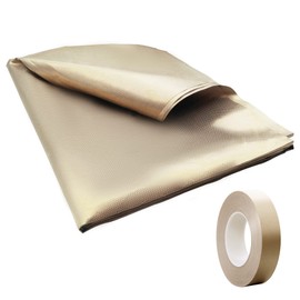 Royxen Faraday Fabric Kit 108"L x 43"W Includes Fabric + 200"L Faraday Tape, Faraday Cage, Faraday Cloth