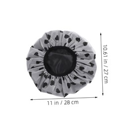 Vaguelly Hair Drying Cap for Women Adjustable Waterproof Soft Silk Shower Cap Ideal for Dyeing Bathing Cooking 2 Pack