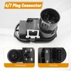 Queencar Trailer Brake Harness Towing 4/7 Plug Connector Compatible with
