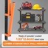 6 Pack Lumber Rack Wall Mount, Heavy Duty Wood Storage
