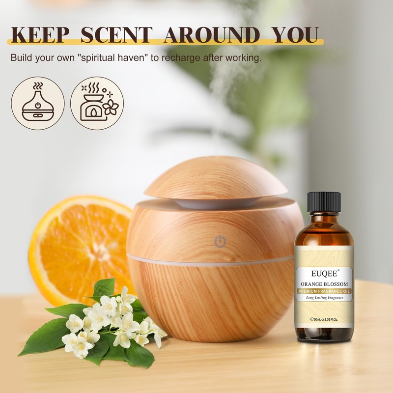EUQEE Orange Blossom Fragrance Oils, 2.02 Fl oz/60ml Essential Oils