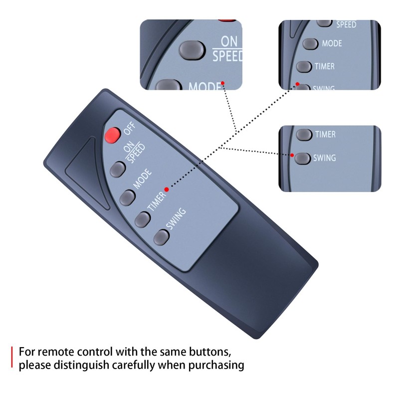 ‎MOVHEIYL Replacement Remote Control Compatible for Sohler 16" Standing Pedestal