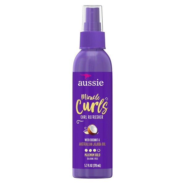 Aussie Miracle Curls Refresher 5.7 Ounce Pump (Maximum Hold) (170ml) (6 Pack)